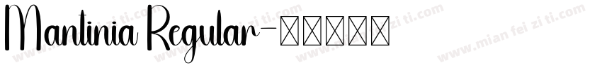 Mantinia Regular字体转换